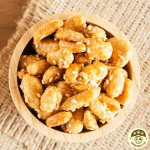 Castanha de Caju caramelizada com mel e gergelim