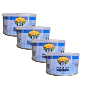 Kit Doce de Leite Zero Açúcar Blu 400g com 4 unidades