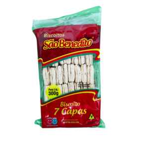 Bolacha 7 Capas São Benedito Salgada 300g