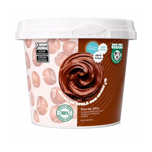Creme de Avelã Vegano sem Glúten 220g